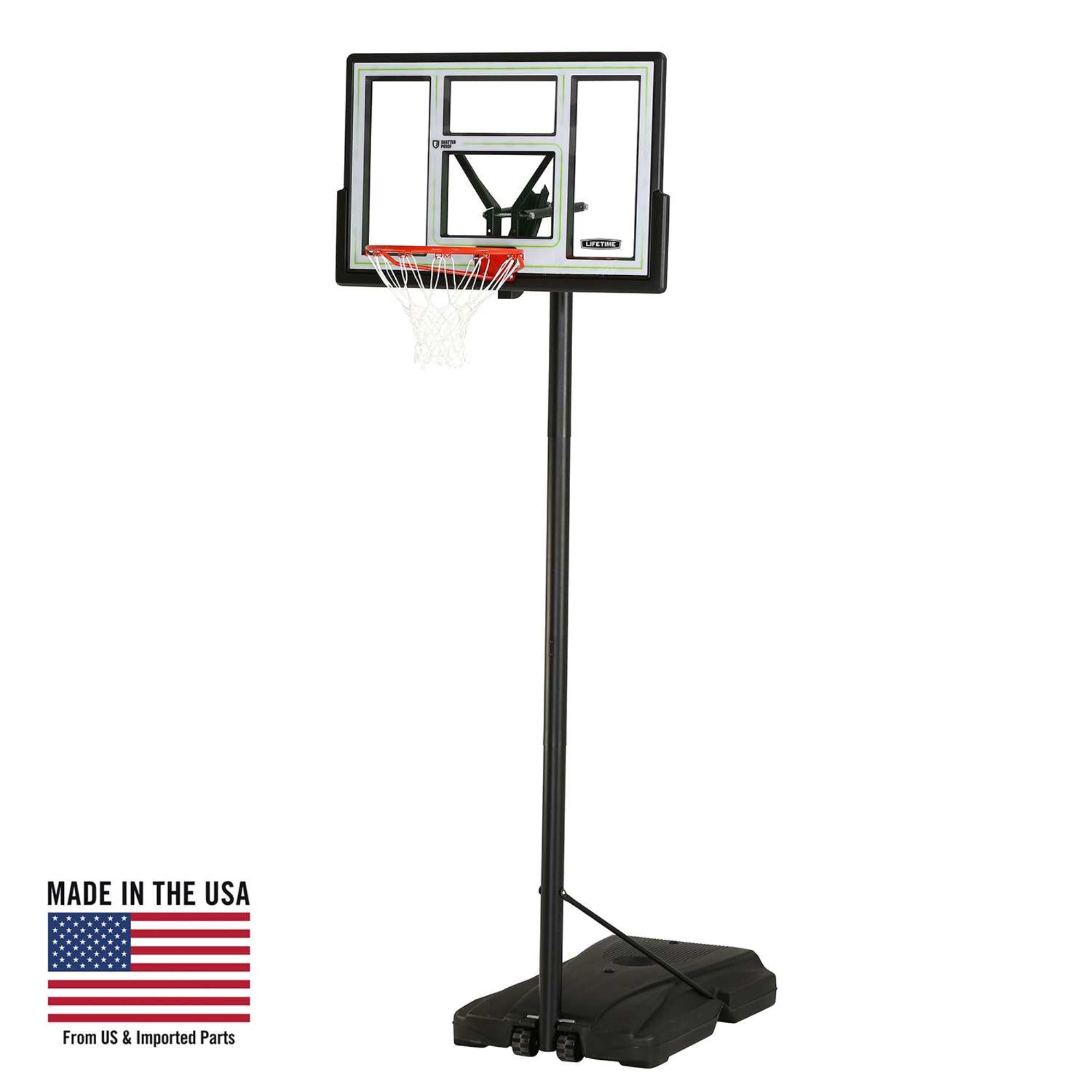 Lifetime Adjustable Portable Basketball Hoop, 46 inch Polycarbonate (90584) - image 1 of 15