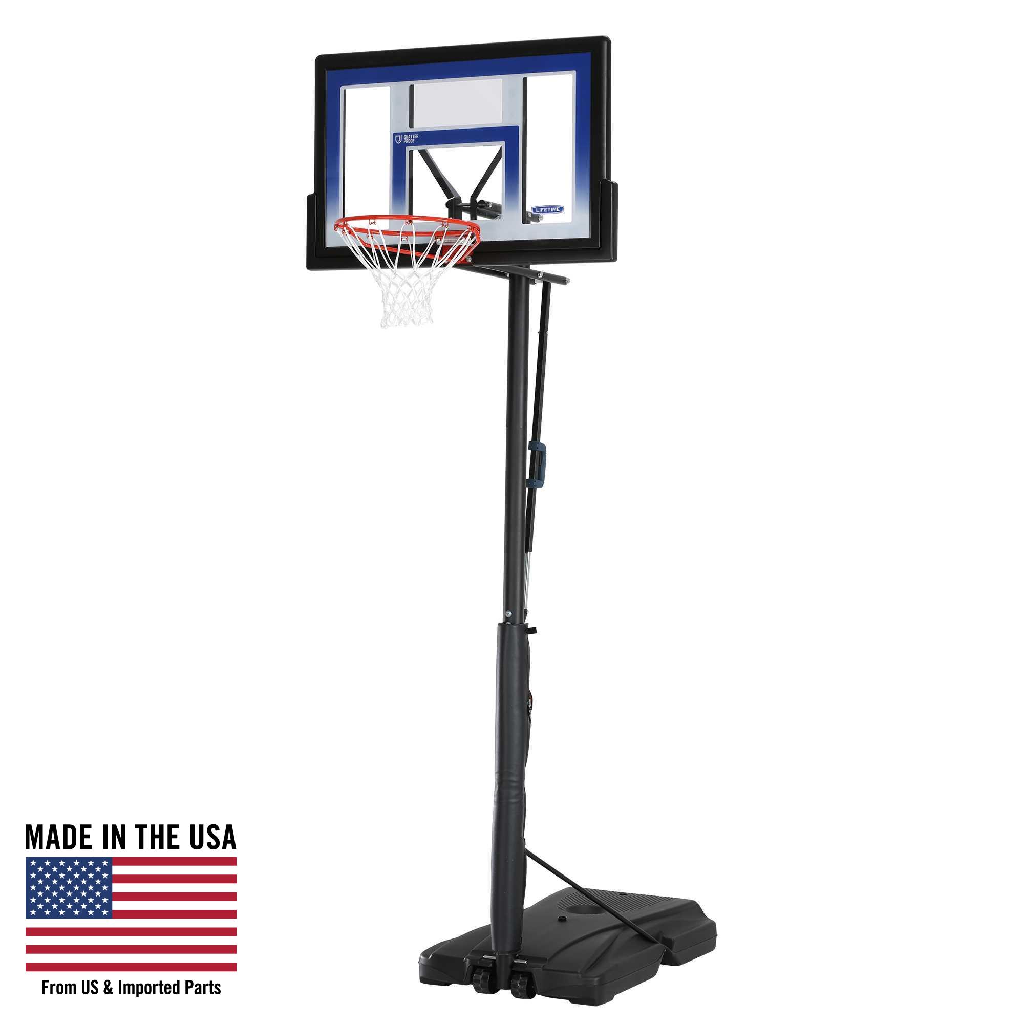 Lifetime Adjustable Portable Basketball Hoop, 48 inch Polycarbonate (51550) - image 1 of 15