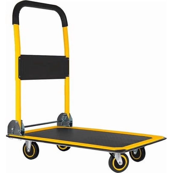 Lifetime Appliance Parts, 660 lbs Max Weight Folding 35.75" x 24" x 34.25" Heavy Duty Dolly