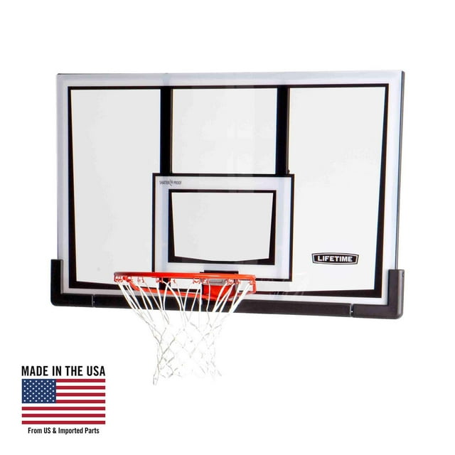 Lifetime 52Inch Shatterproof Backboard and Rim Basketball Hoop Goal
