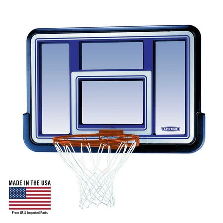 Lifetime Basketball Backboard and Rim Combo, 44 inch Polycarbonate (73650)
