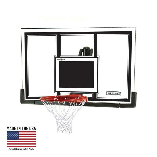 "Lifetime 54"" Outdoor Basketball Hoop with Shatterproof Polycarbonate