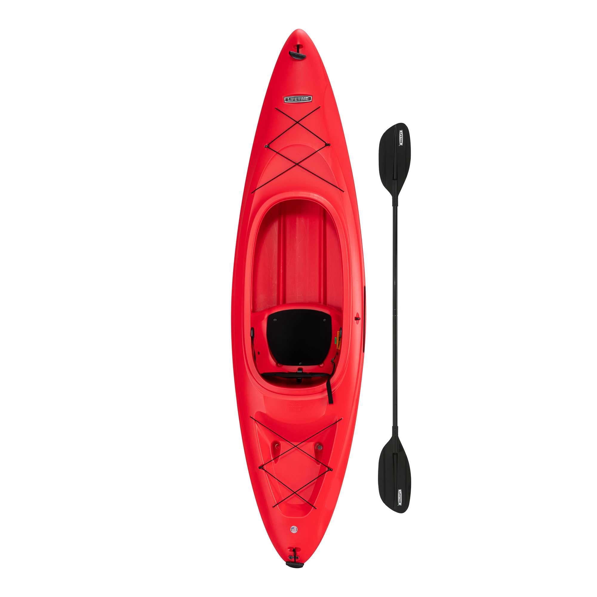 Lifetime Charger 10 ft Sit-Inside Kayak with Paddle, Fire Red (90963)