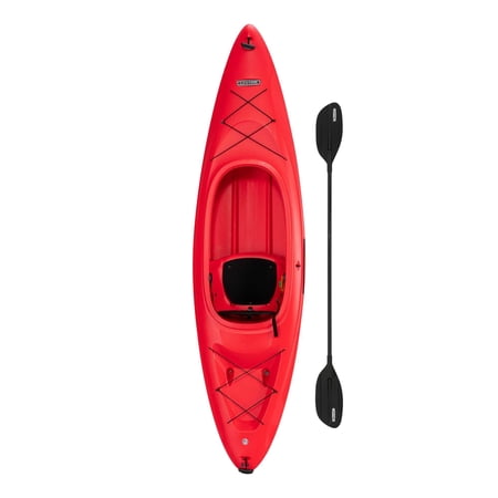 Lifetime Charger 10 ft Sit-Inside Kayak with Paddle, Fire Red (90963)