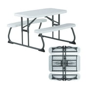 Lifetime Childrens Indoor & Outdoor Plastic Picnic Table , All Occasion, White 60239