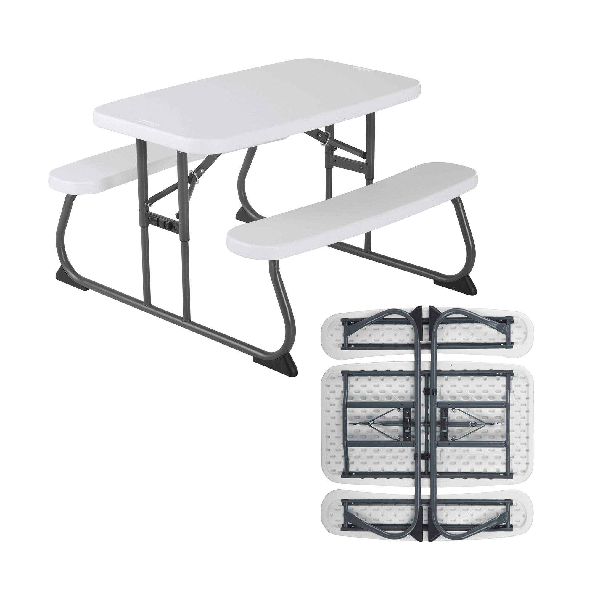 Lifetime Children's Polyethylene Picnic Table, All-Occasion, Almond (260256)
