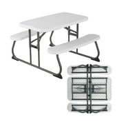 Lifetime Children's Polyethylene Picnic Table, All-Occasion, Almond (260256)