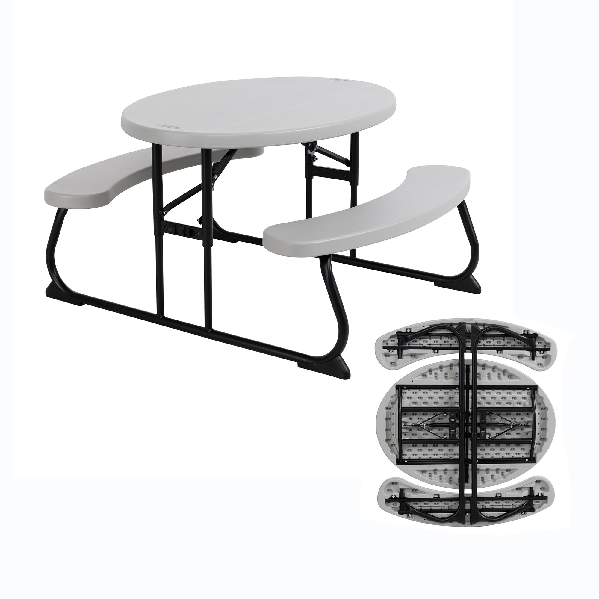 Walmart Deals of Lifetime Children's Folding & Collapsible Picnic Table for Indoor and Outdoor Use, Gray (60339)