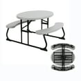 thumbnail interactive-video image 1 of Lifetime Children's Polyethylene Picnic Table, Gray (60339), 1 of 13