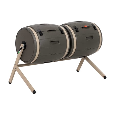 Lifetime Double Bin Rotating Composter, 100 Gallon, Polyethylene (60309)
