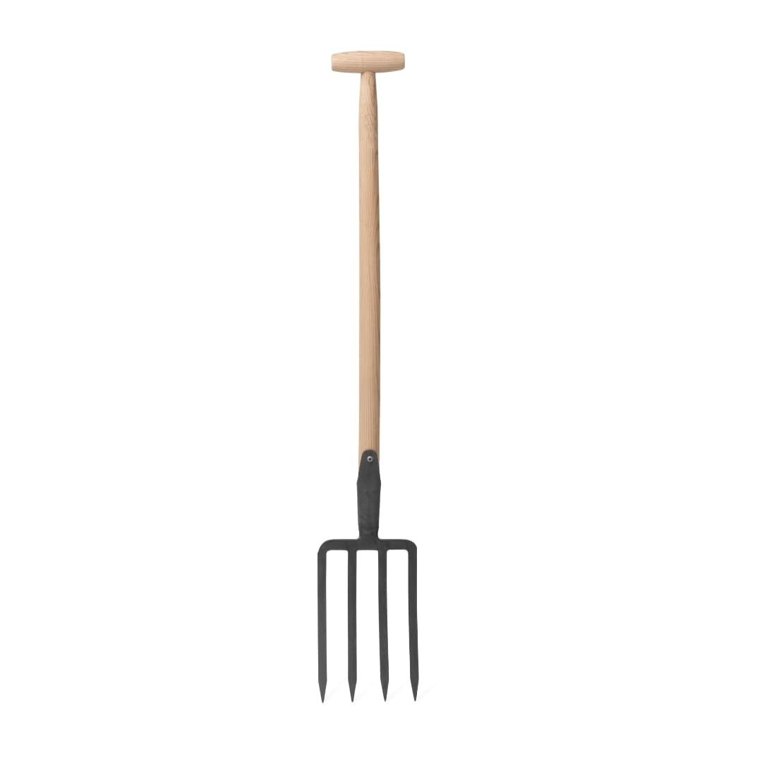 Lifetime Dutch Digging Fork with Long THandle HeavyDuty Steel Garden Tool Pitchfork Shovel
