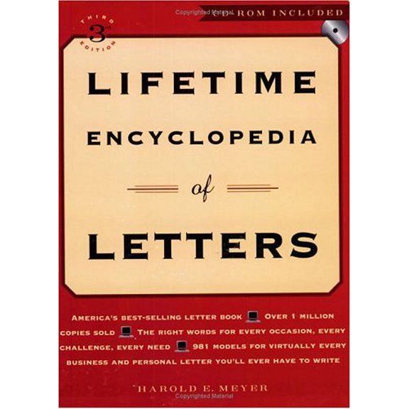 Pre-Owned Lifetime Encyclopedia Of Letters, Third Edition, With Cd-Rom (Paperback) 0735202184 9780735202184