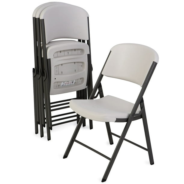 Lifetime white folding chairs discount
