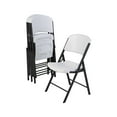 thumbnail image 1 of Lifetime Folding Chair, Indoor/Outdoor Commercial, White Granite, 4 Pack (42804), 1 of 20
