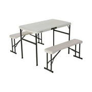 Lifetime Folding Polyethylene Picnic Table with Benches, 80373