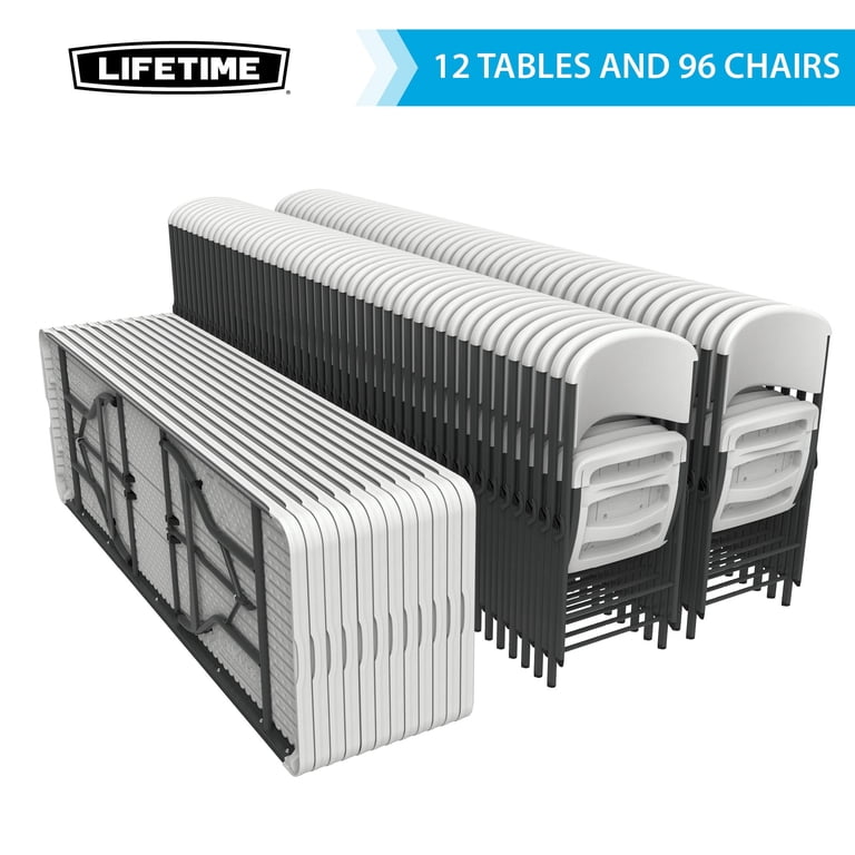 Lifetime Folding Table & Chair Set - 108 ct Heavy-Duty - Walmart.com
