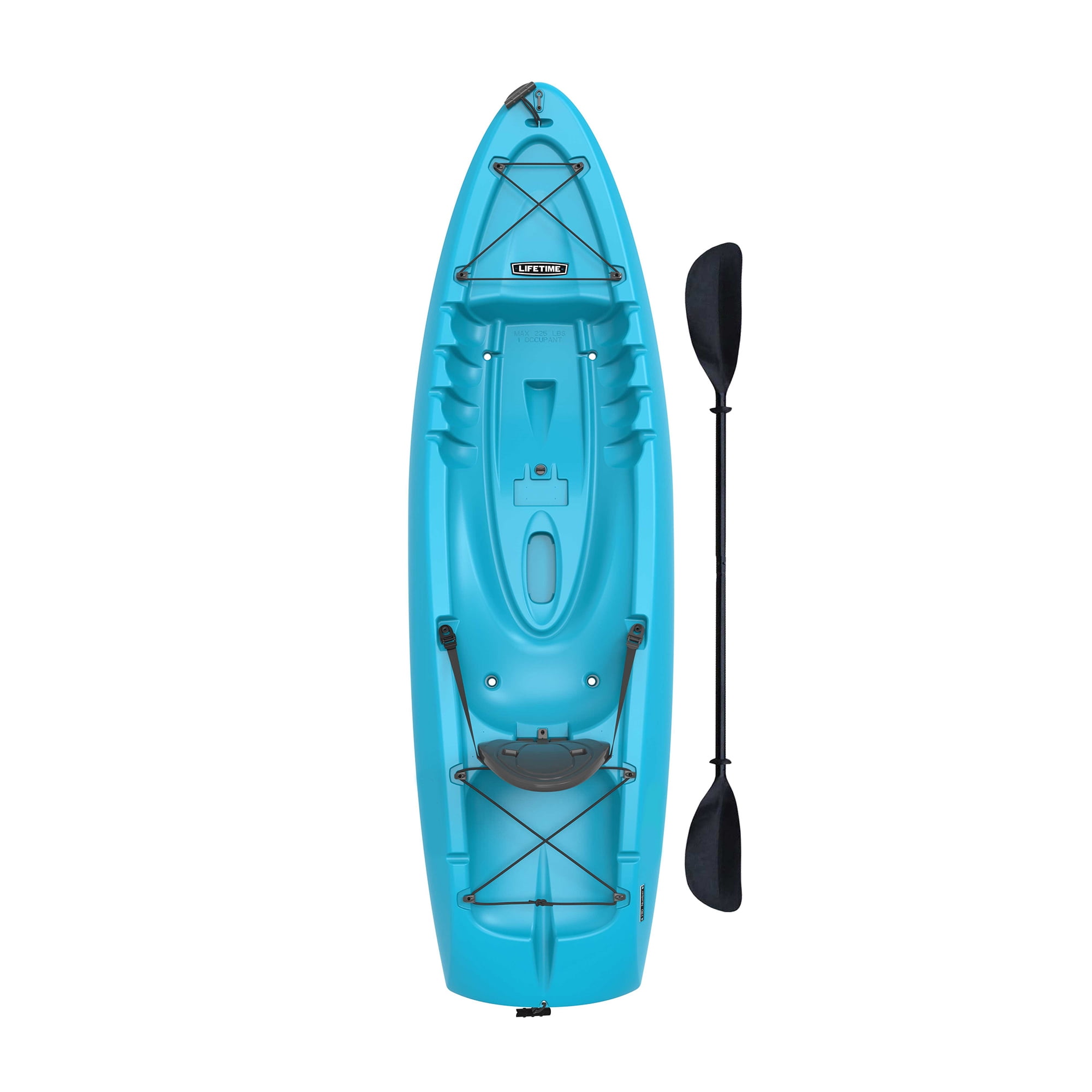 Lifetime Hydros 8'5 Sit-On-Top Kayak Paddle Included Glacier Blue