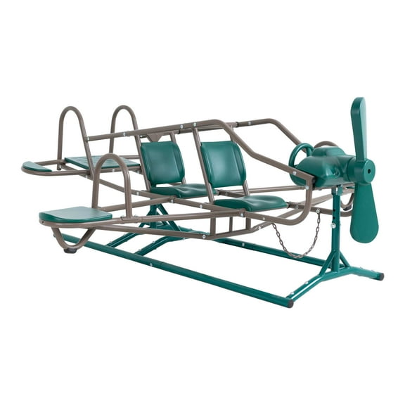 Lifetime Kids's Ace Flyer Metal Teeter Totter, Green and Brown (90135)