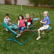 Lifetime Kids's Ace Flyer Metal Teeter Totter, Green and Brown (90135)