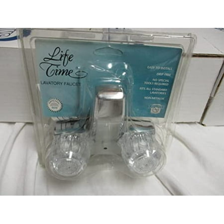 Lifetime Lavatory Bathroom 2 Handle Complete Faucet LT100-01
