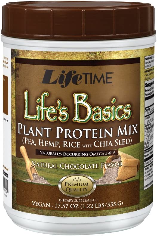 Lifetime Life's Basics® Plant Protein Mix Chocolate 22 g 20.6 oz Pack of 2