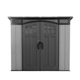 thumbnail image 1 of Lifetime Lockable DIY Polyethylene Modern Storage Shed, 236.6 sq. ft., 8' X 5', Gray (60435), 1 of 13