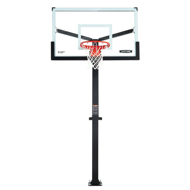 Lifetime Mammoth Bolt Down Basketball Hoop (60inch Tempered Glass