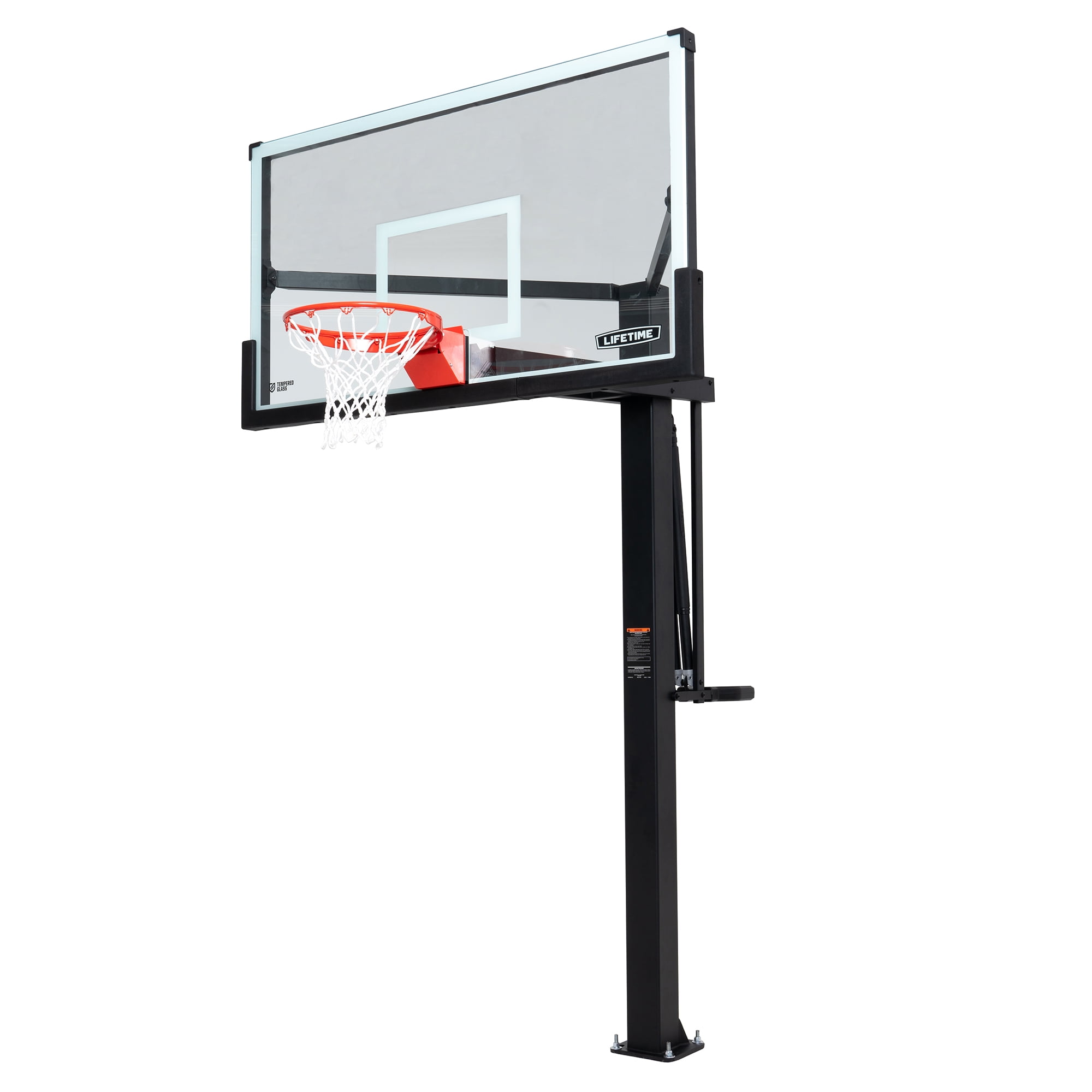 Lifetime Mammoth Bolt Down Basketball Hoop (72inch Tempered Glass