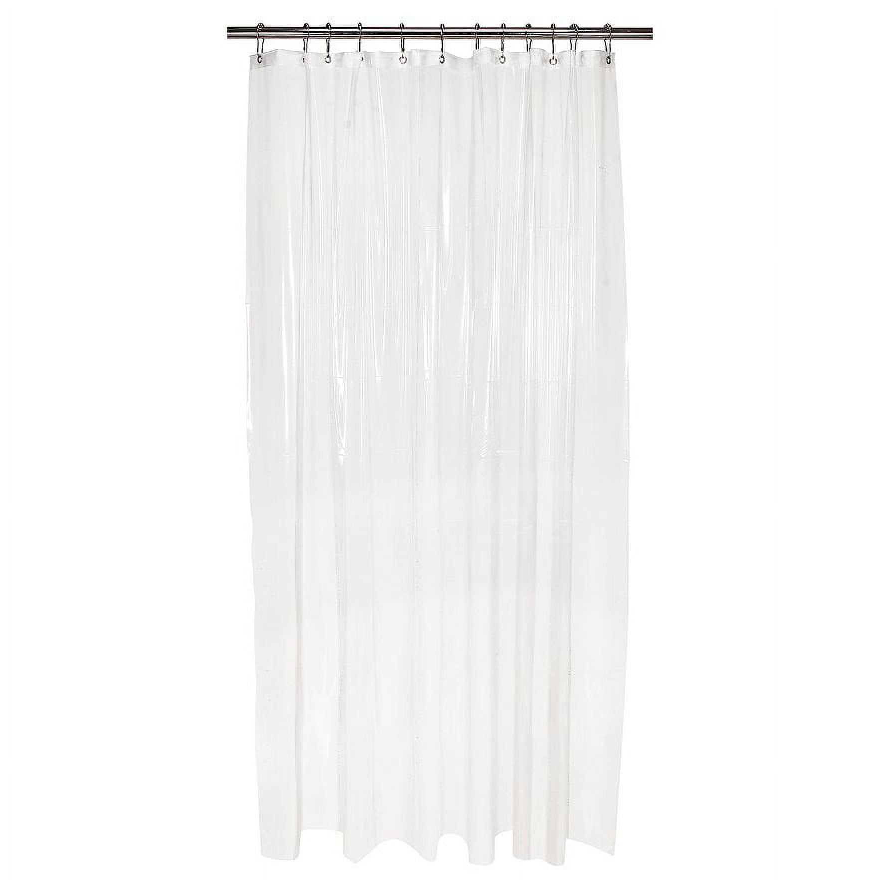 Lifetime Mildew Resistant and Liner Vinyl 12 Gauge Shower Curtain, 72" x 84"