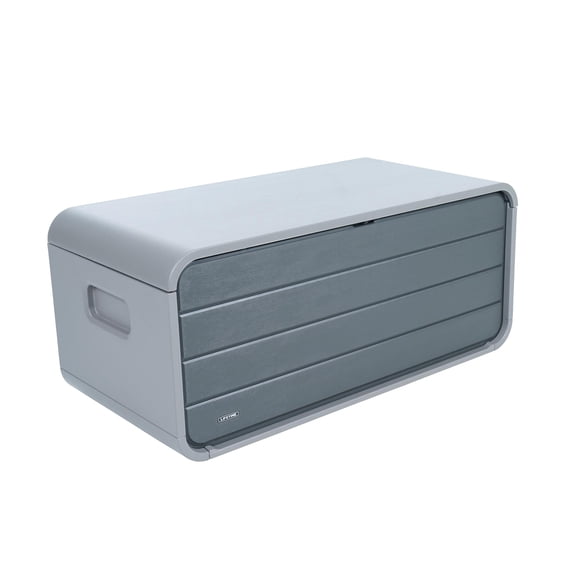 Lifetime Modern Outdoor Storage Deck Box, 136 Gallon Capacity, Gray (60367)