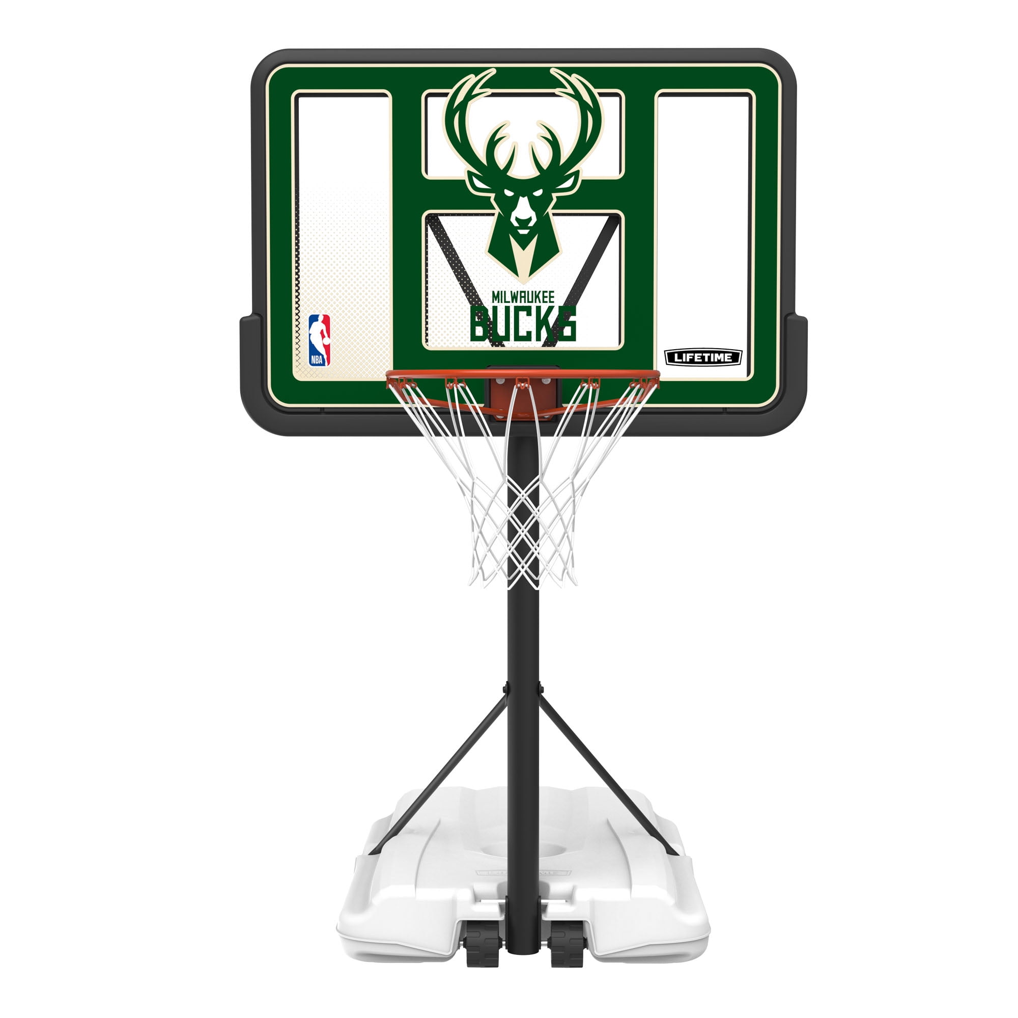 Lifetime NBA Milwaukee Bucks Poolside Basketball Hoop, Outdoor