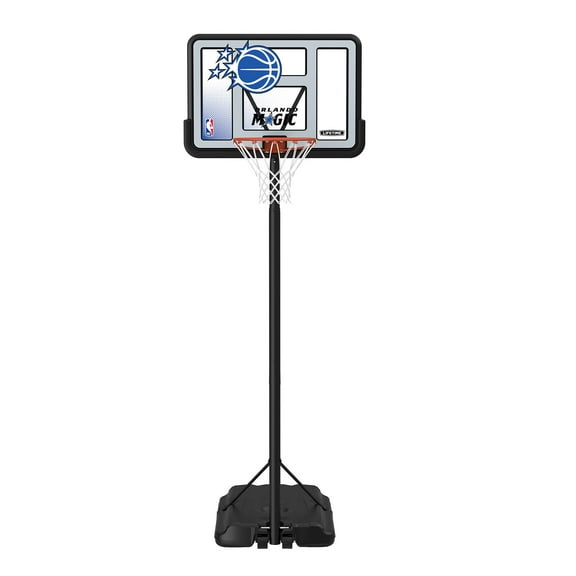 Lifetime NBA Orlando Magic 44" Portable Basketball Hoop with Wheels - 7.5 to 10 Ft Adjustable Height