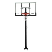 Lifetime 7.5ft. – 10ft. Adjustable Height 60” Tempered Glass Bolt-Down Basketball System (90569)