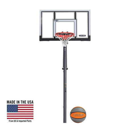Lifetime 7.5ft. – 10ft. Adjustable Height 54” Shatterproof Outdoor Portable Basketball System (90962)