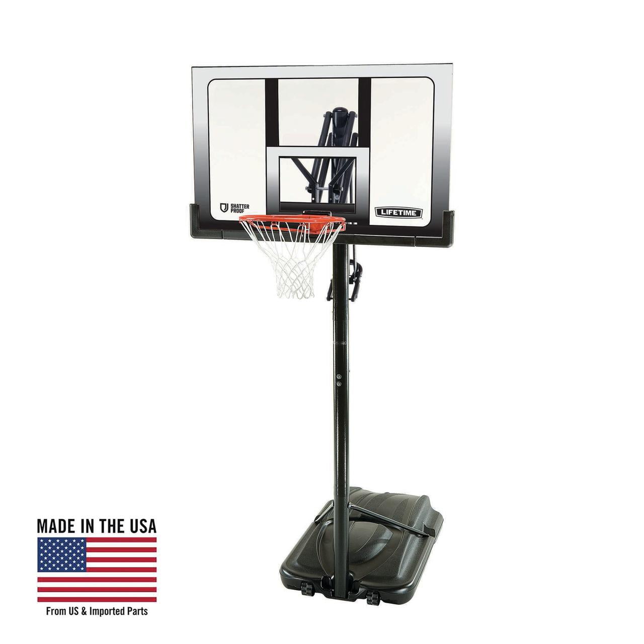 Lifetime Adjustable Portable Basketball Hoop with 52" Polycarbonate Backboard