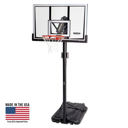 Lifetime 52-Inch Shatterproof Portable Basketball Hoop with Front Adjustment & Slam-It Rim - Model 90061-Outdoor Play