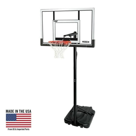 Lifetime 52-Inch Shatterproof Portable Basketball Hoop with Action Grip Adjustment & Slam-It Rim - Model 90176-Outdoor Play