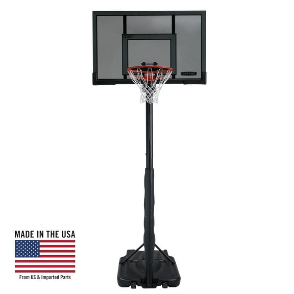 Lifetime 52-Inch Shatterproof Portable Basketball Hoop with Action Grip Adjustment & Slam-It Rim - Model 90853-Outdoor Play