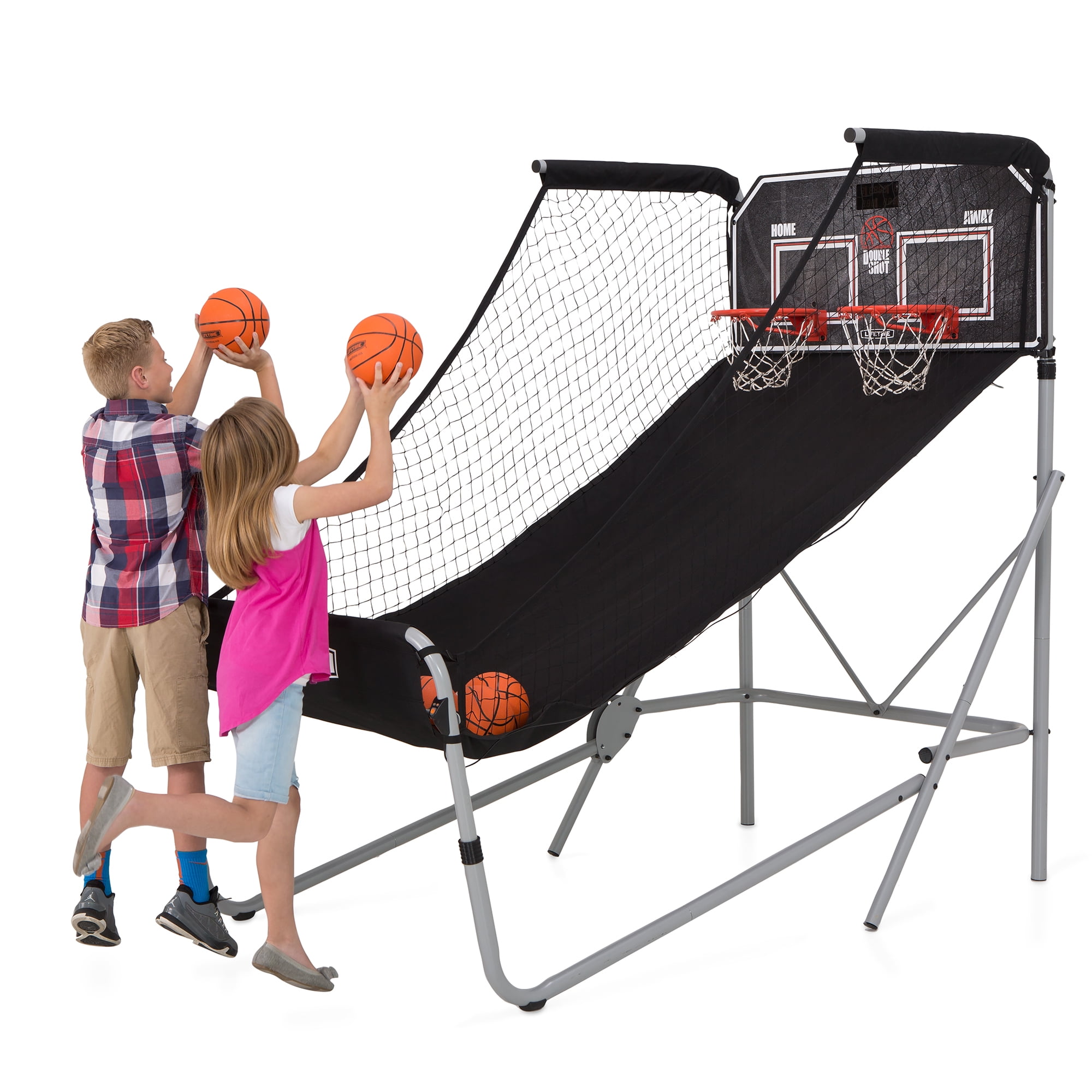 Lifetime Double Shot Deluxe Basketball Arcade Game with Digital Scoreboard