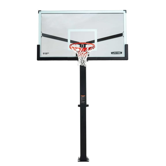 Lifetime 72-Inch Mammoth Bolt Down Basketball Hoop with Mammoth Lift Adjustment & Spring Flex Rim - Model 90964-Outdoor Play