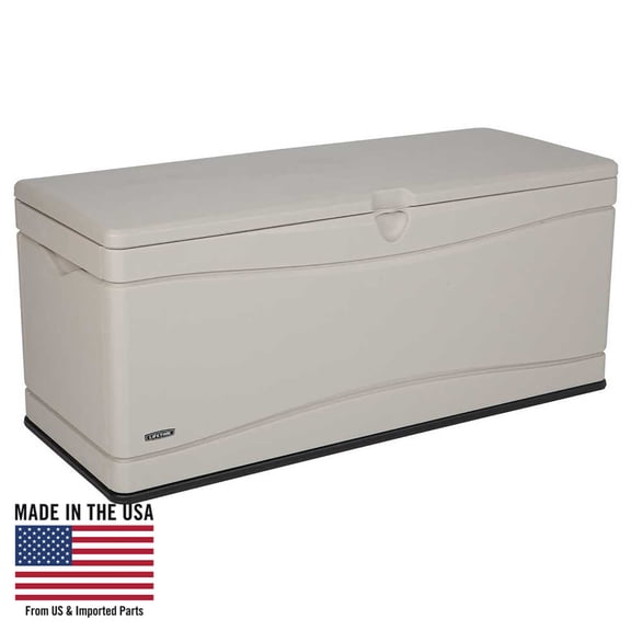 Lifetime New Outdoor Polyethylene Deck Box and Bench 130 Gal., Tan (60040)