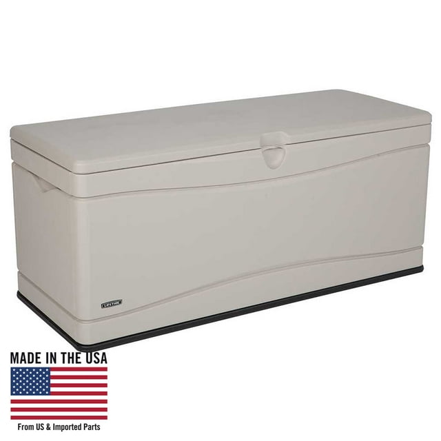 Lifetime New Outdoor Polyethylene Deck Box and Bench 130 Gal., Tan (60040)