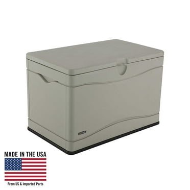 Lifetime New Outdoor Polyethylene Deck Box and Bench 80 Gal., Tan (60059)