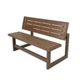 thumbnail image 1 of Lifetime New Outdoor or Indoor Convertible Patio Bench to Picnic Table, Mocha Brown (60139), 1 of 10
