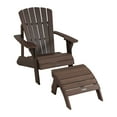 thumbnail image 1 of Lifetime Outdoor Polystyrene Adirondack Chair and Table Combo,  Rustic Brown (60294), 1 of 16
