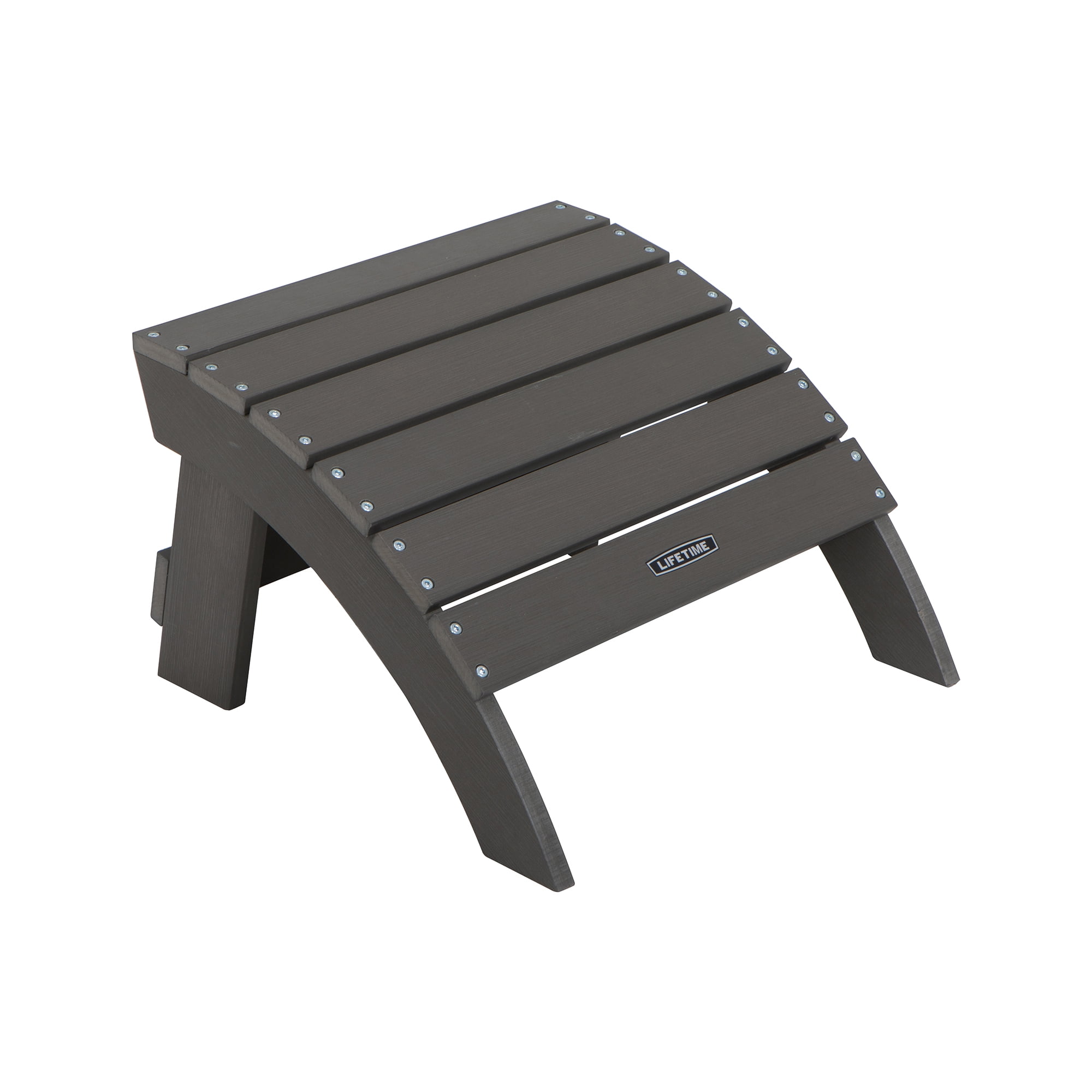 Harbor Gray UV-Protected Polystyrene Adirondack Ottoman