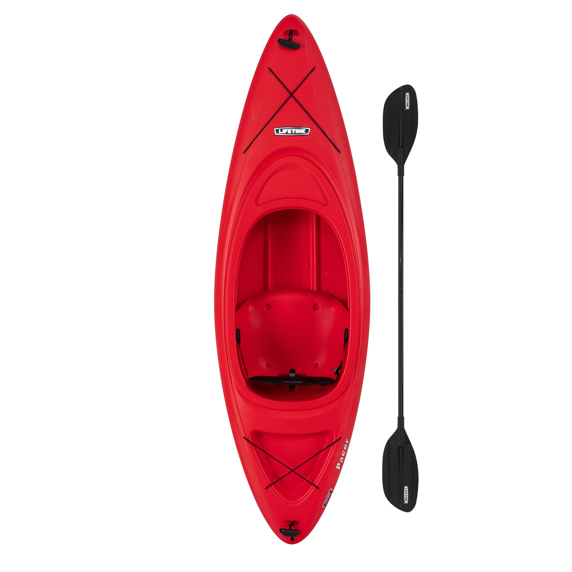 Lifetime Pacer 8 ft SitInside Kayak, Fire Red *WP (91036)