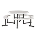 thumbnail image 1 of Lifetime Plastic Round Picnic Table, Almond 260205, 1 of 11