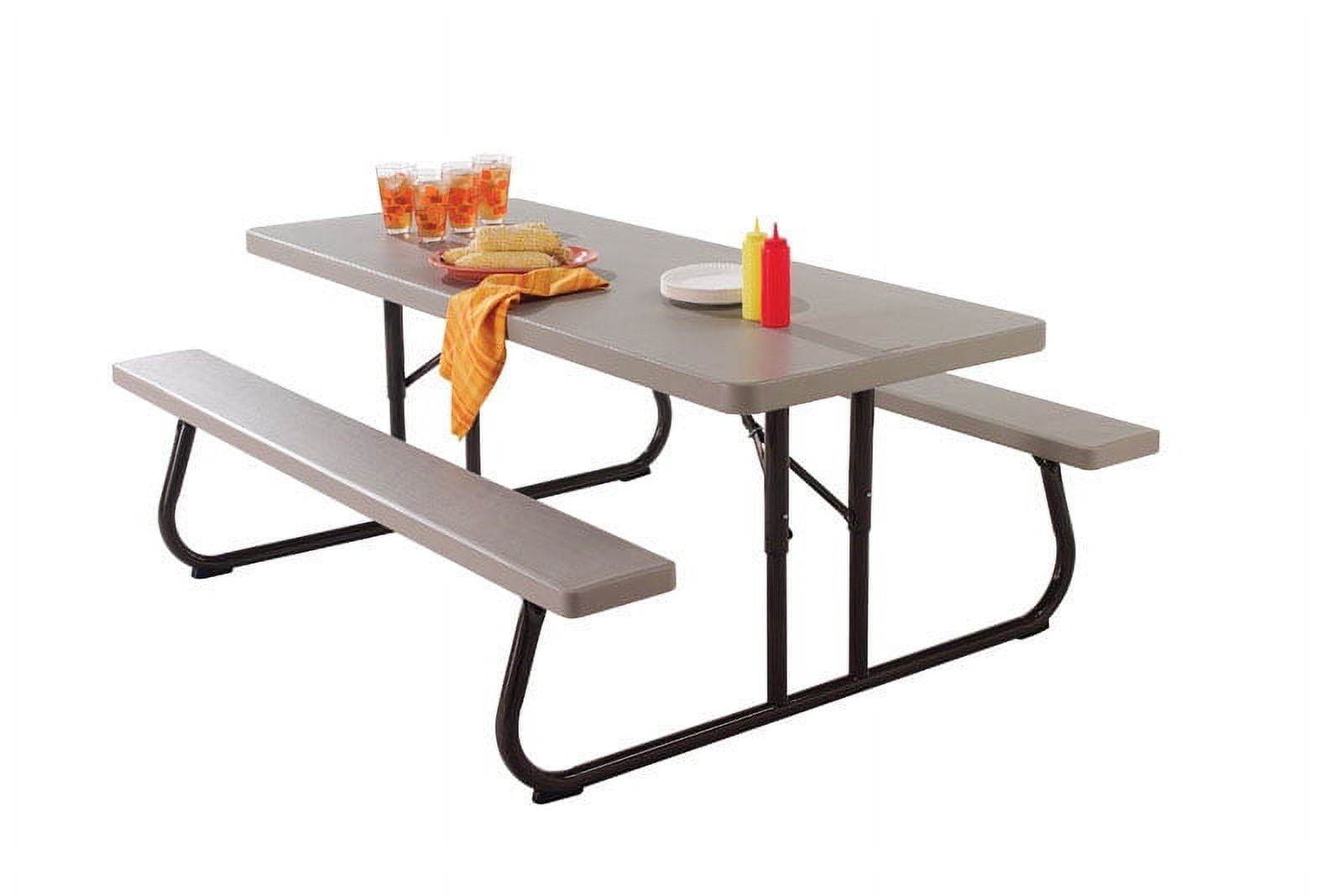Lifetime Products 2119 6 ft. Folding Picnic Table - Walmart.com