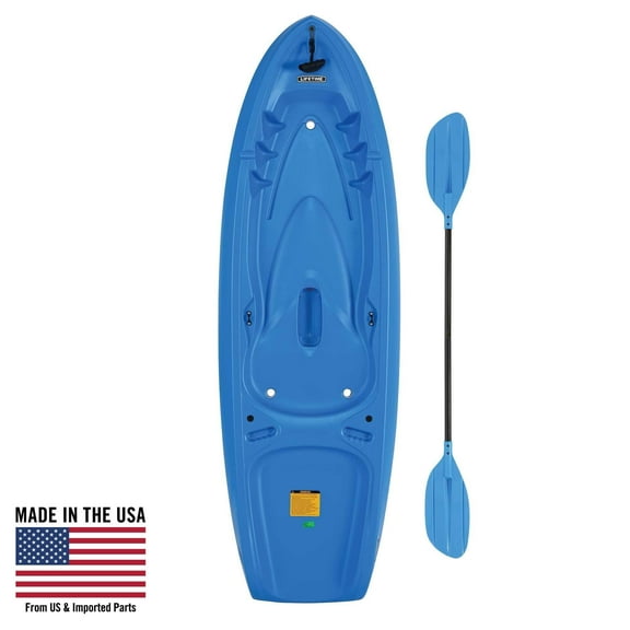 Lifetime Recruit 6.5 ft Youth Sit-on-Top Kayak, Dragonfly Blue (90746)